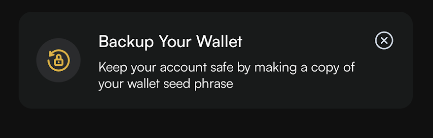 back-up wallet banner